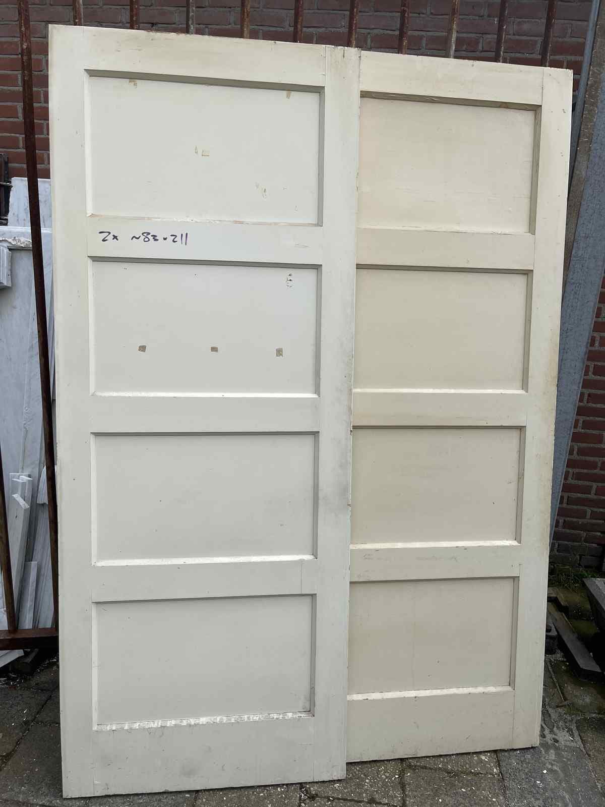 Grenen 4 vak paneeldeur