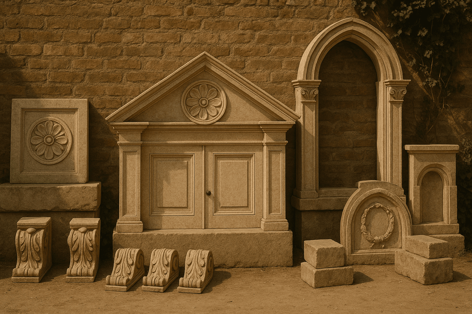 Antieke bouwmaterialen collectie