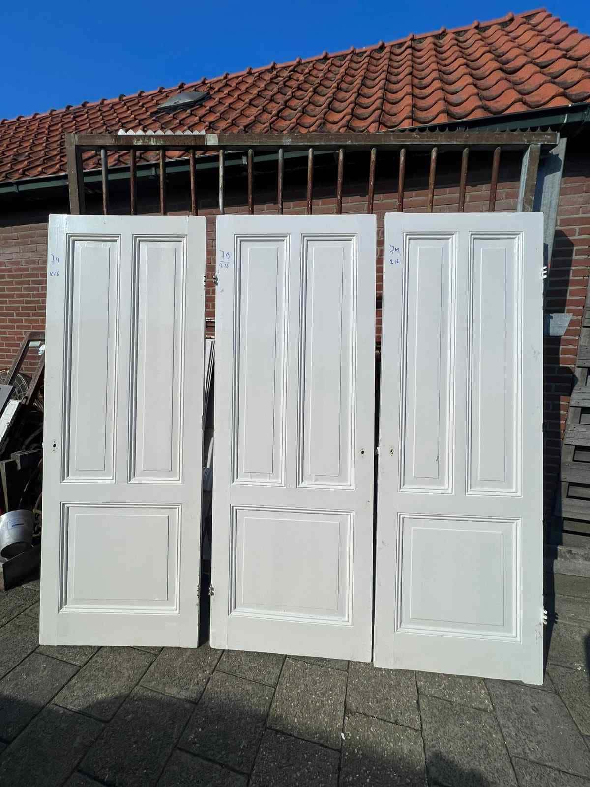 Elegante Antieke Houten Deuren - 19e Eeuwse Stijl