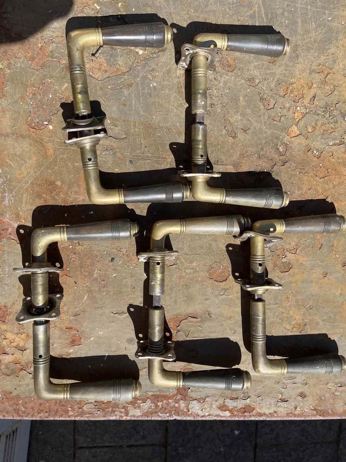 Antieke deurklinken messing