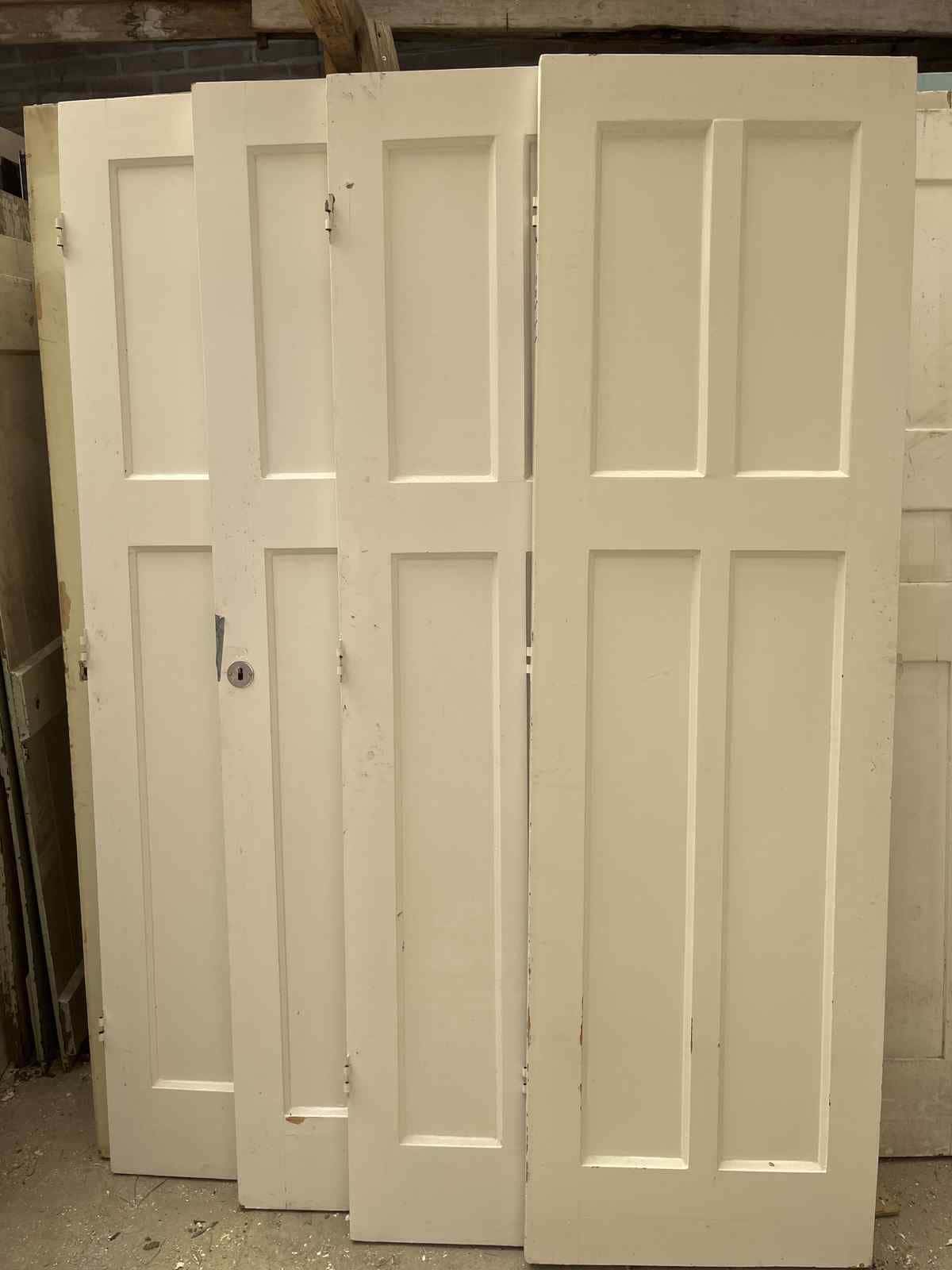 4 paneeldeuren 62.5 cm x 210 cm