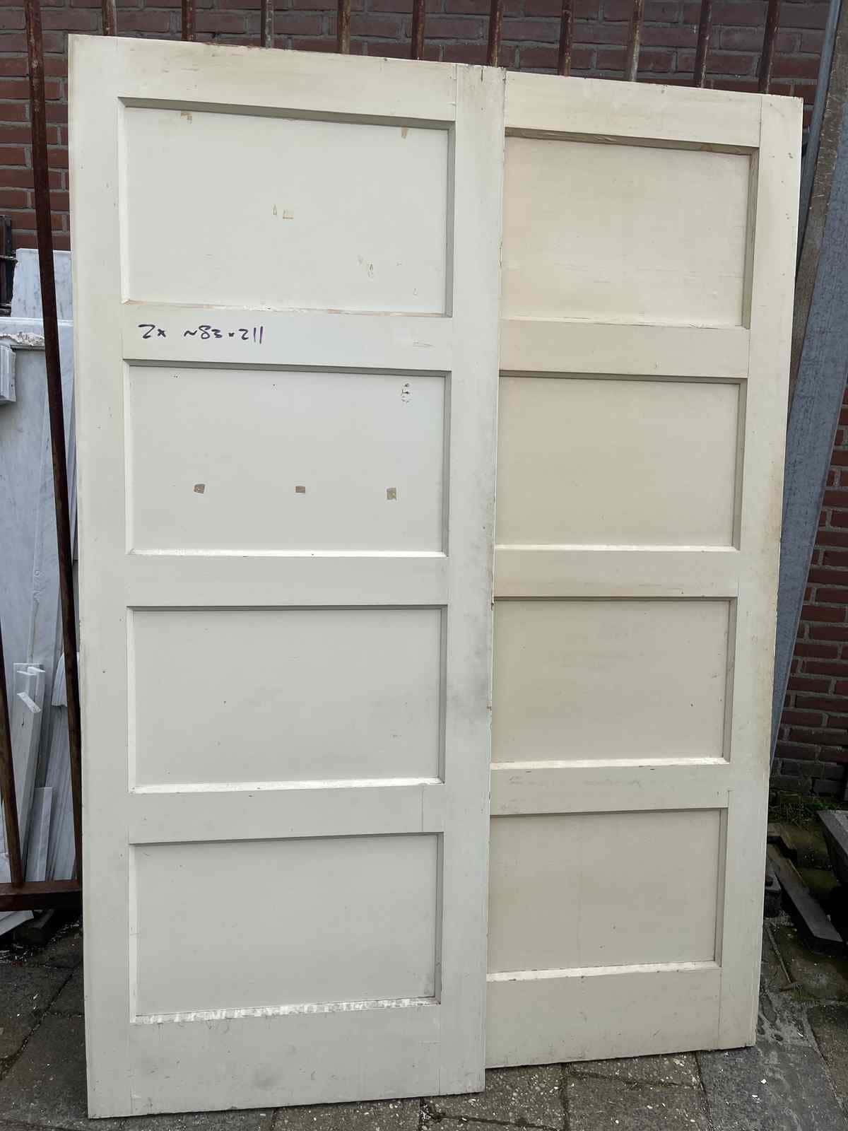 Grenen 4 vak paneeldeur