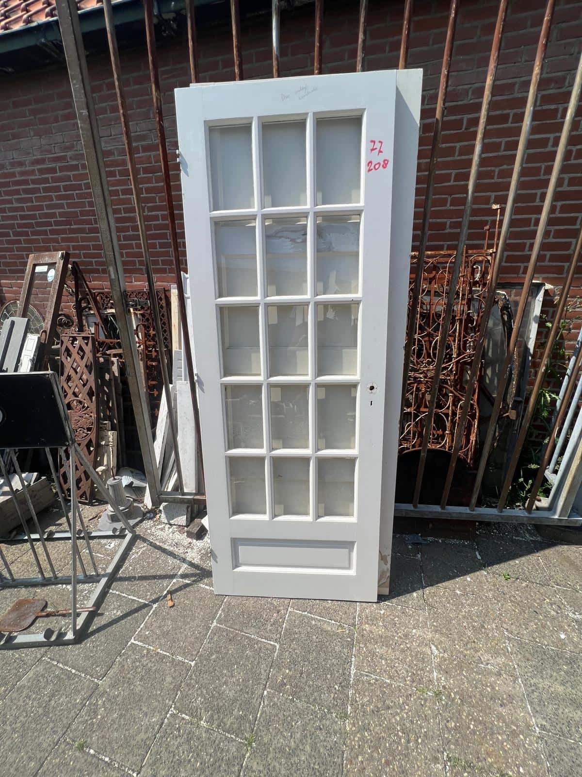 Paneeldeur met glas en roedeverdeling