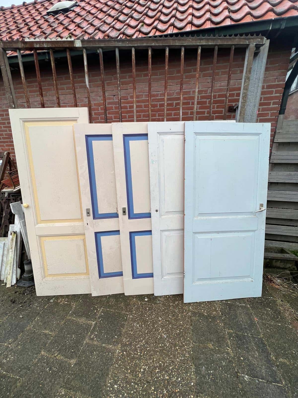 Lage paneeldeuren met 2 vakken