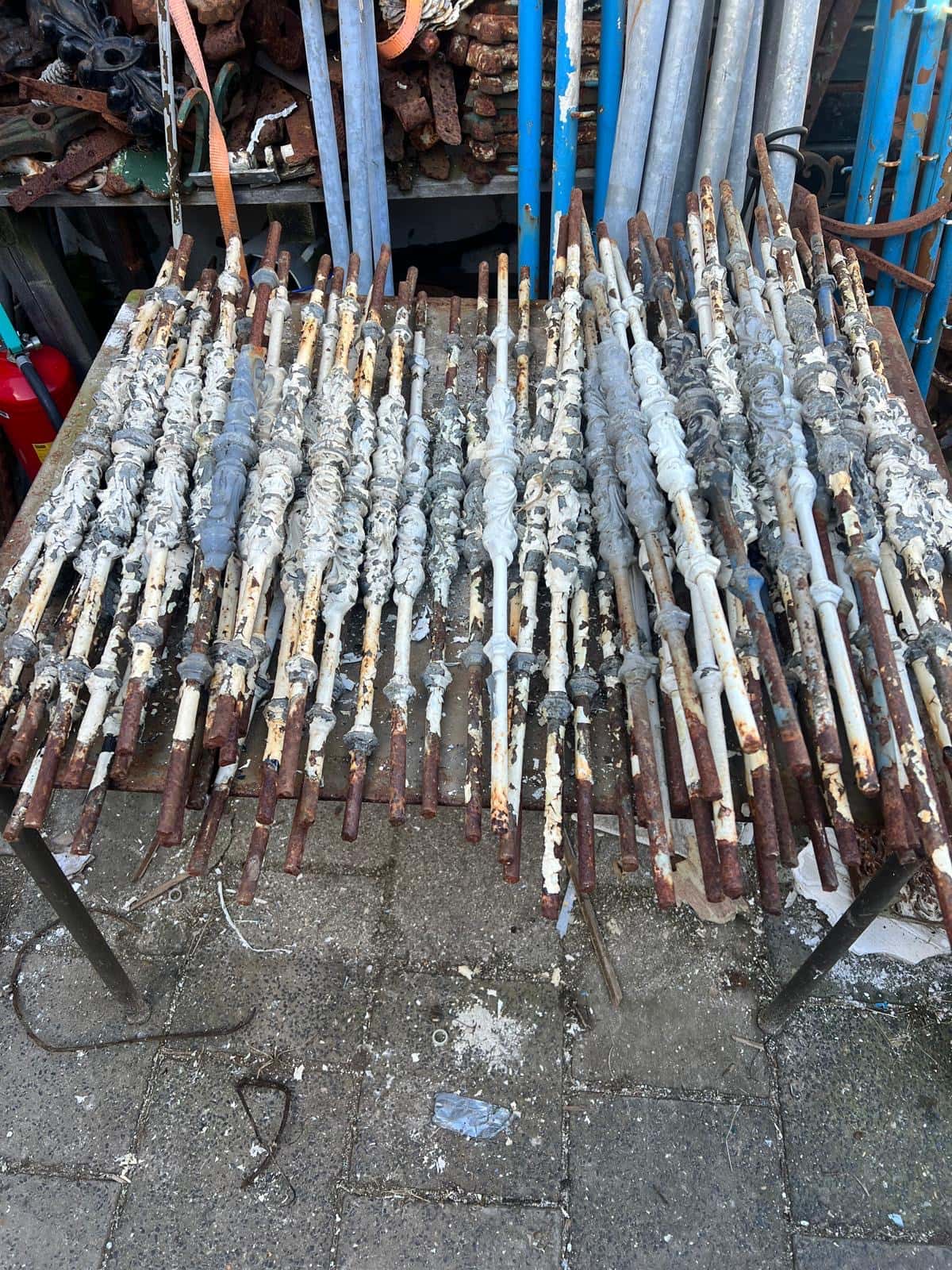 Gietijzeren trapspijlen