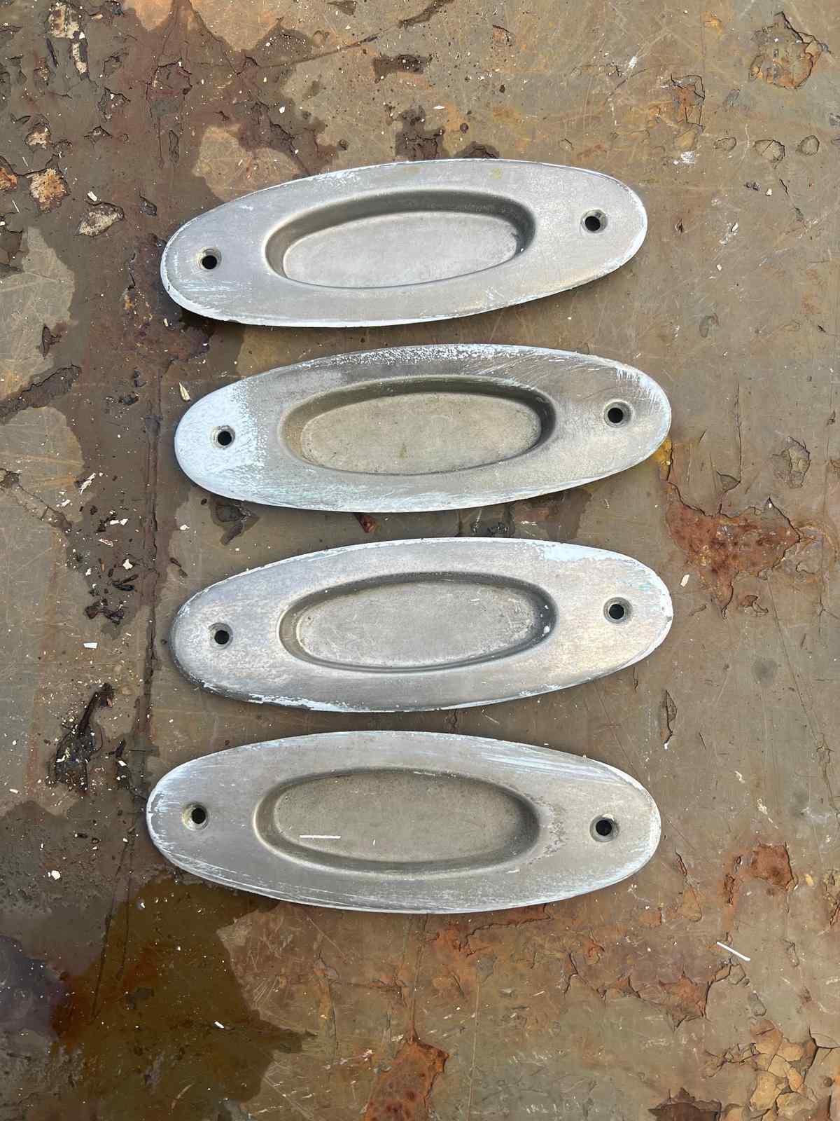 Set schuifdeurgrepen — Set antieke schuifdeurgrepen