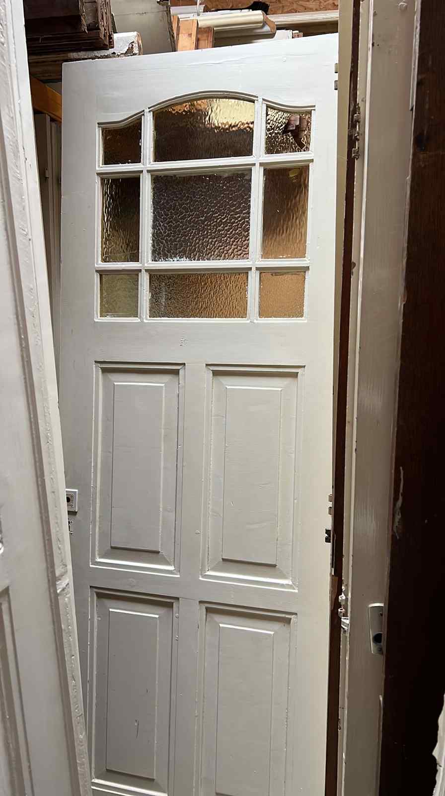 Getoogde paneeldeur met glas — Getoogde paneeldeur met glas