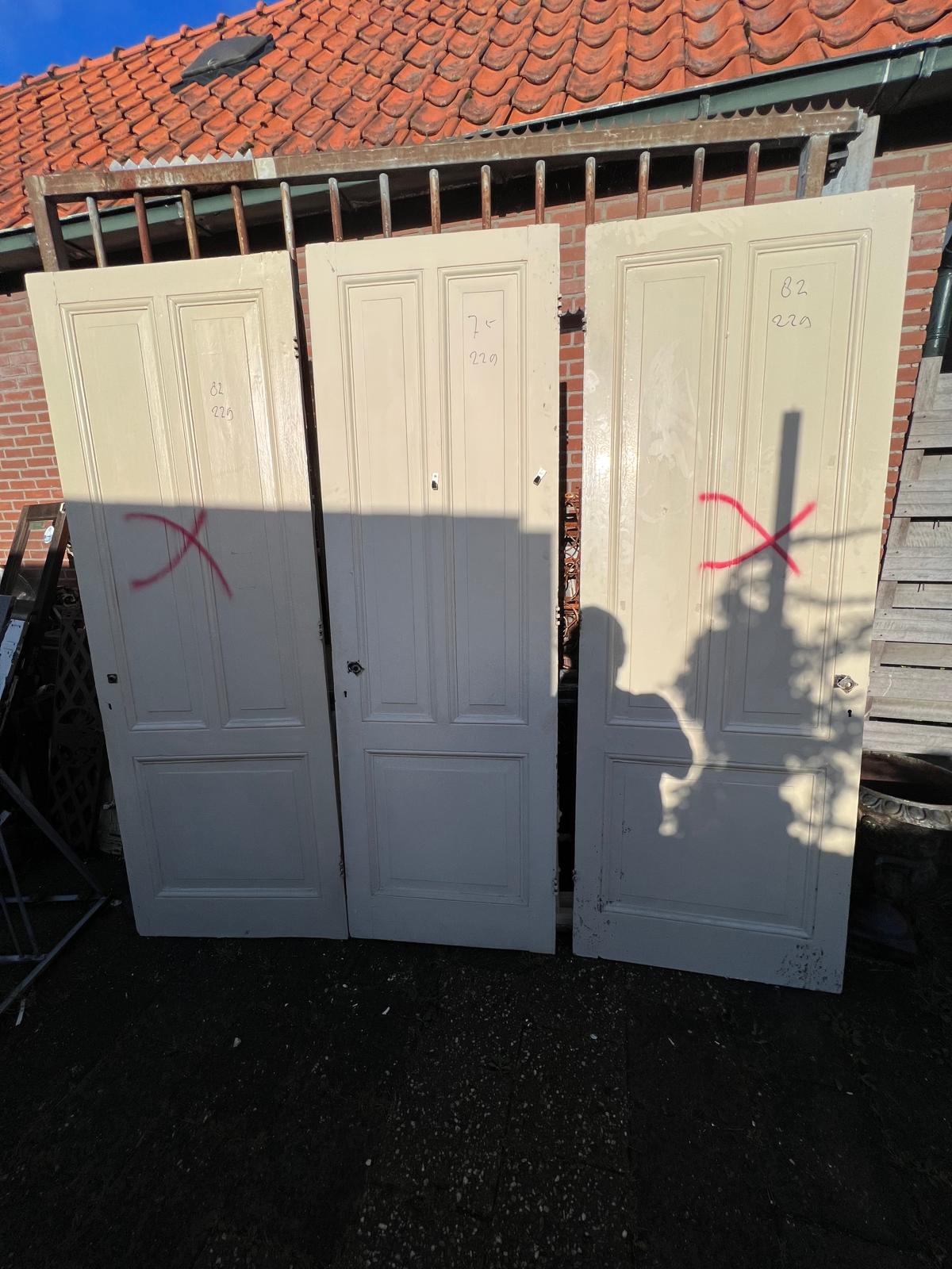 Paneeldeuren 3 vaks — 87 cm / 77 cm x 230 cm