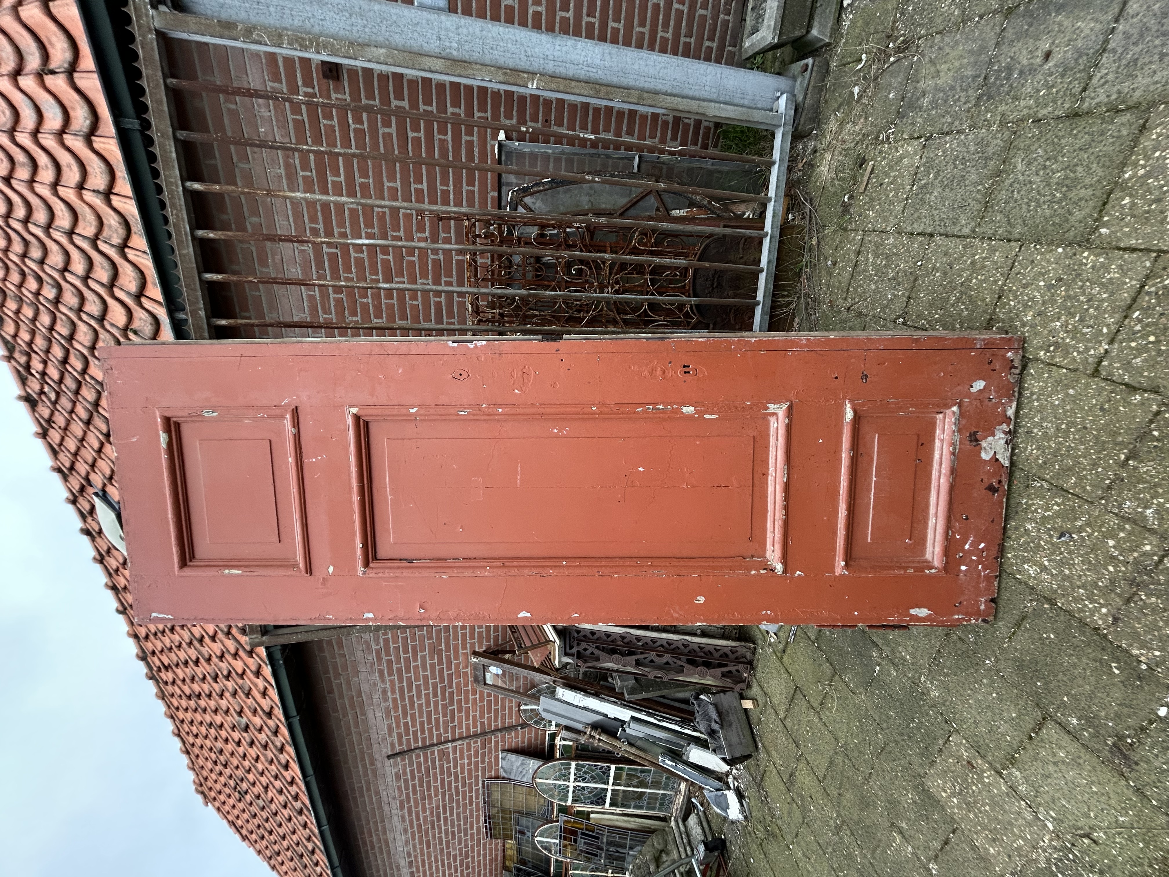 Eiken paneeldeuren — 5 stuks op voorraad. De deuren zijn volledig van Eiken en kunnen dienen als klapset.